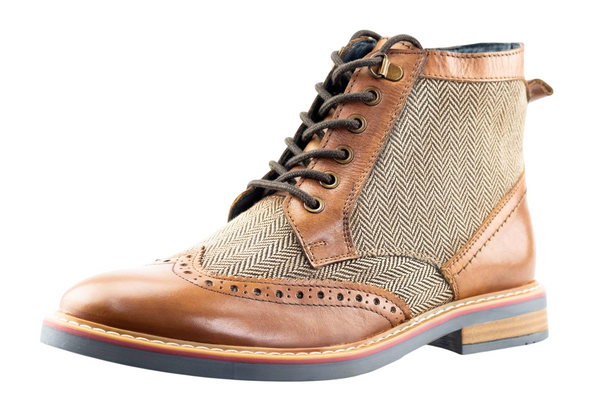 Mens 5 Eye Inside Zip Ankle Boots