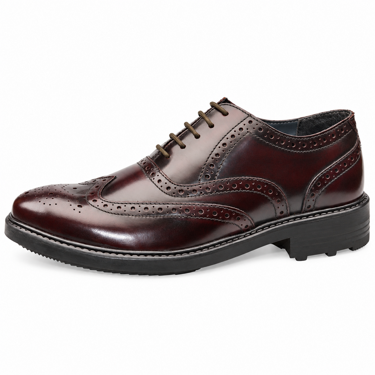 Men's Leather Brogue Oxford Smart Shoes