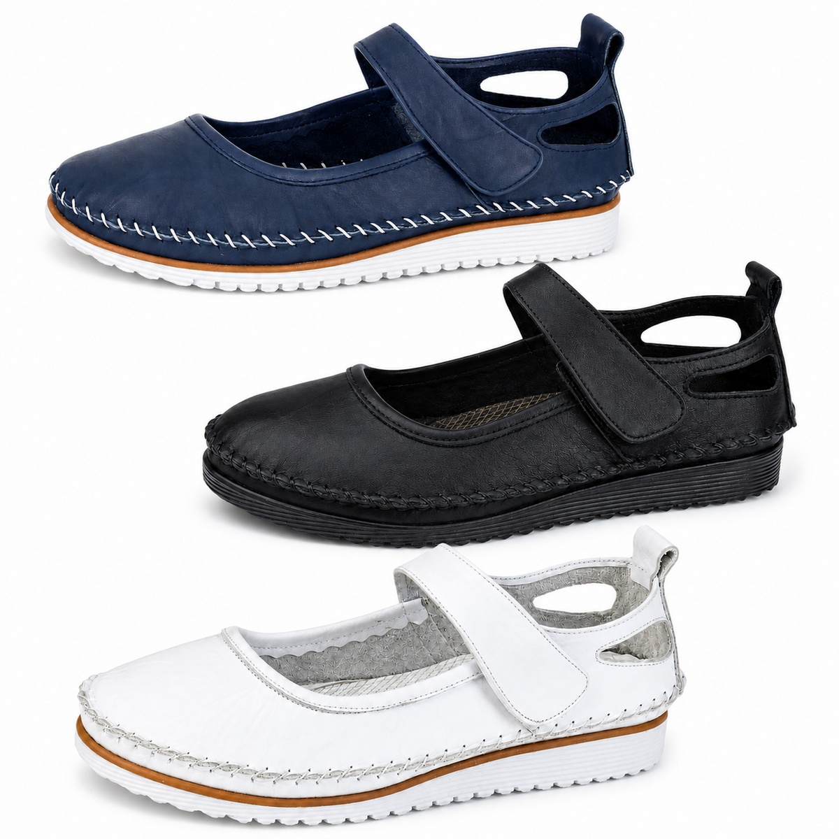 Womens Softie Leather Comfort Walking Shoes