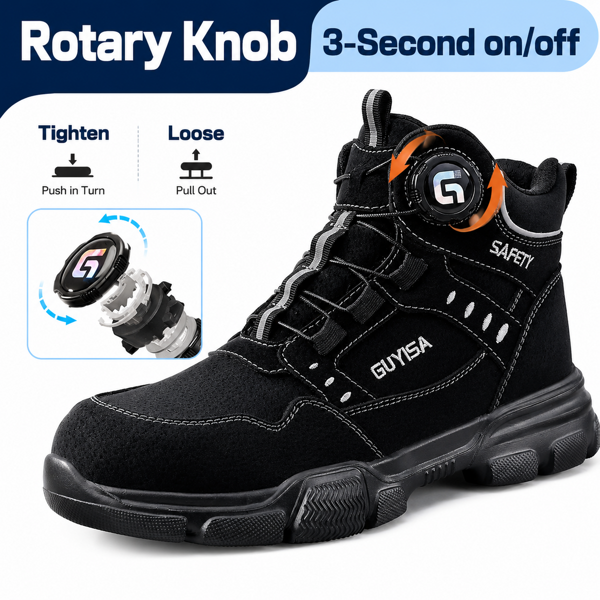 Men's Microfibre Steel Toe Safety Boots