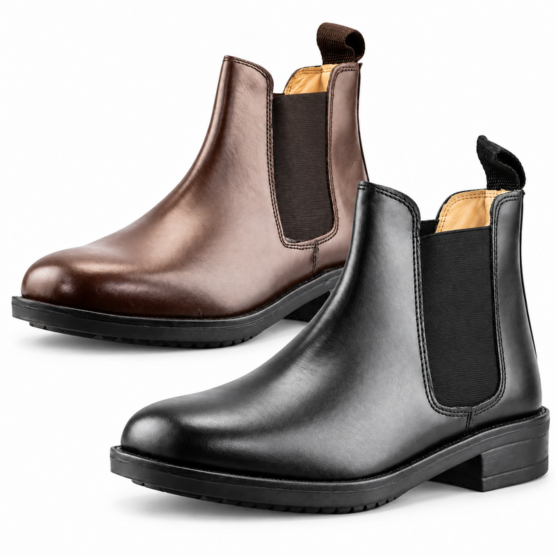 Mens Leather Roamers Flexible Fuller Fit Chelsea Dealer Ankle Boots