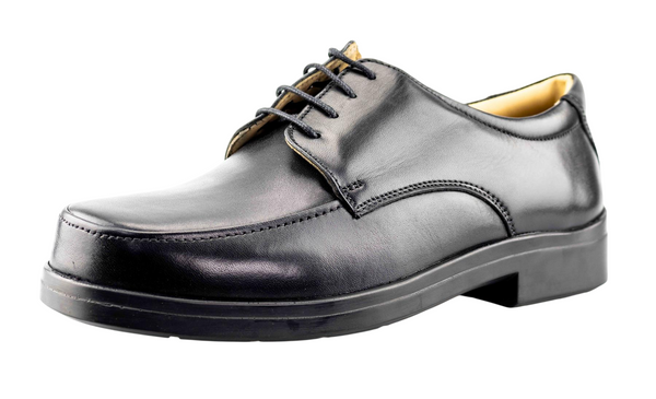 Men's XXX Extra Wide Fit Softie Leather Lightweight Smart Shoes