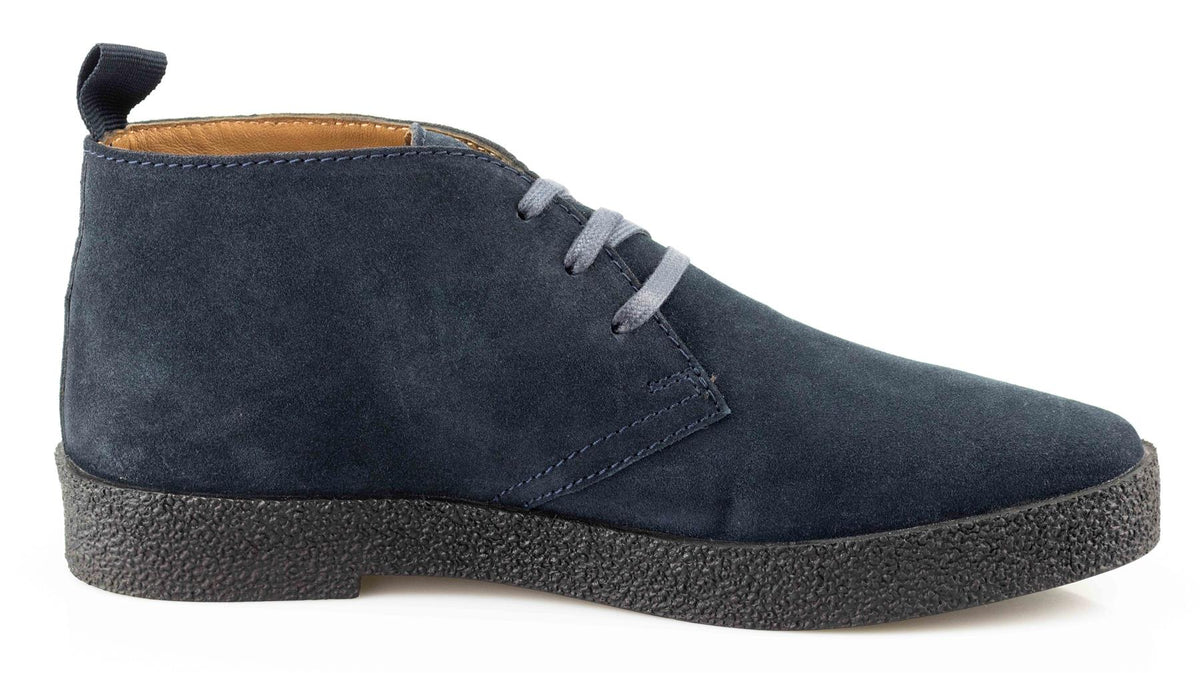 Men's Real Suede 3-Eyelet Desert Ankle Boots