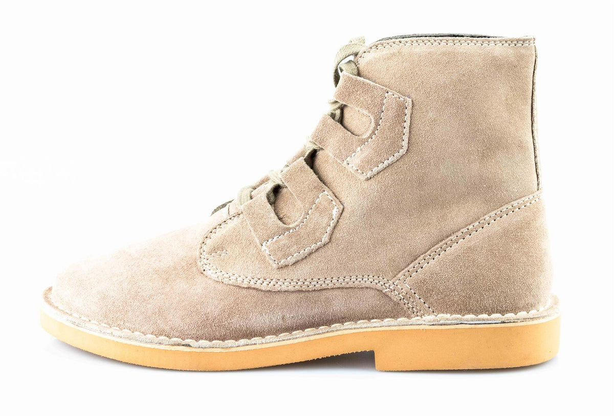 Men's Real Suede Ghillie Tie Desert Boots