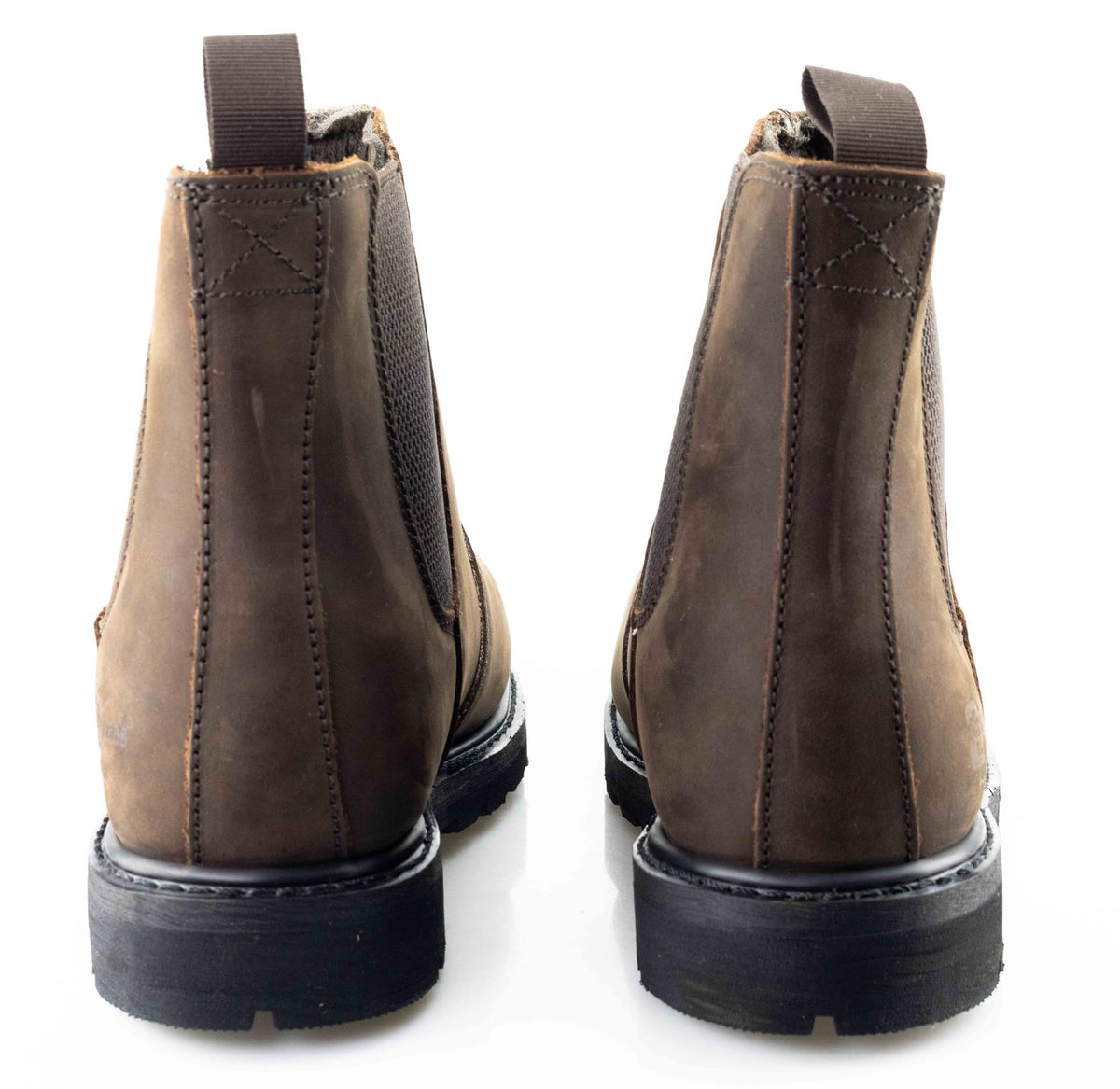 Men's Brown Crazyhorse Leather Safety Chelsea Dealer Boots