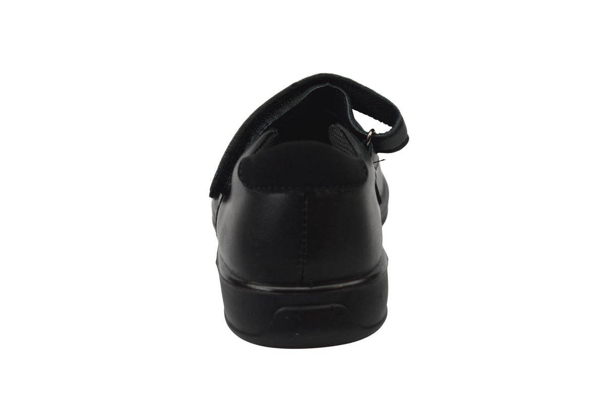 Girls Touch Fastening Bar School Shoes