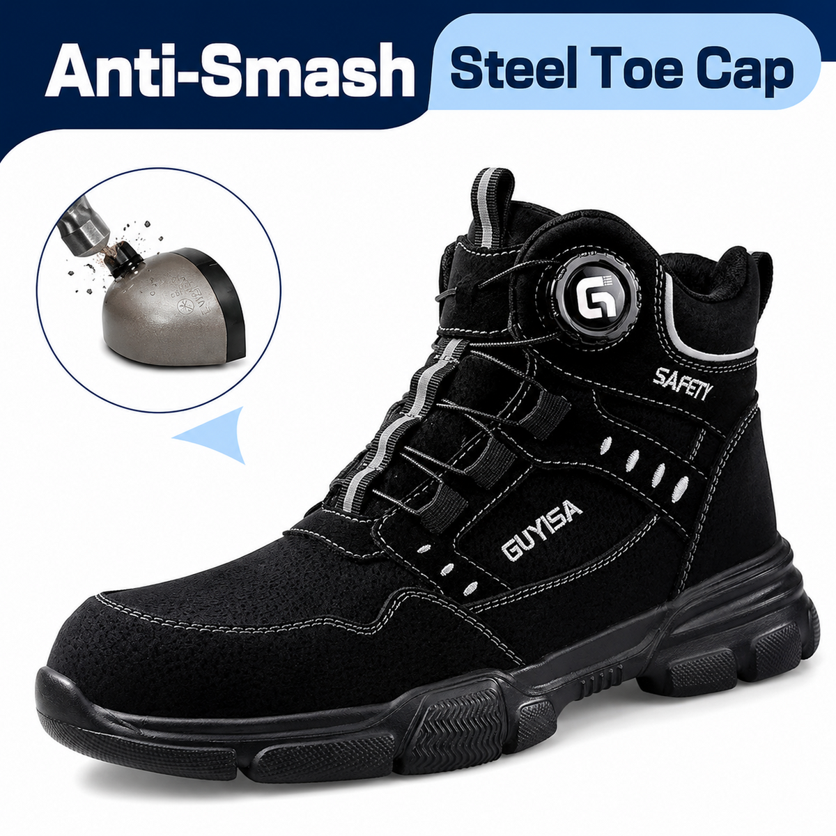 Men's Microfibre Steel Toe Safety Boots