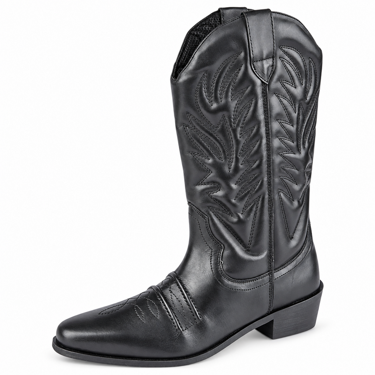 Mens Leather Cowboy Boots