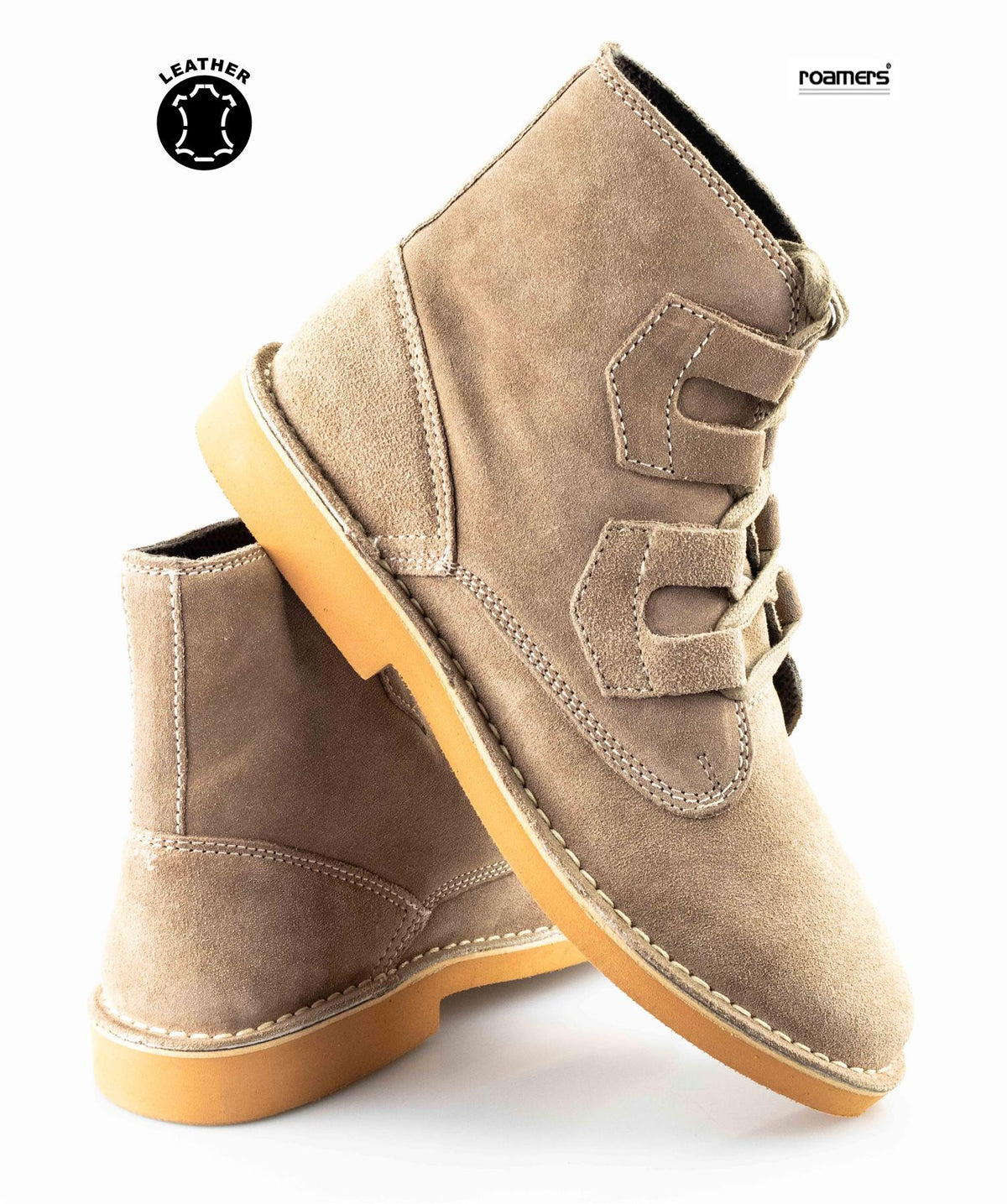 Men's Real Suede Ghillie Tie Desert Boots