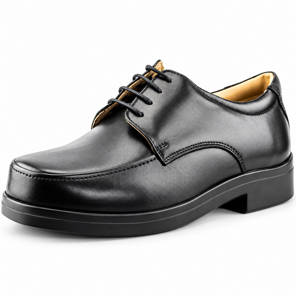 Men's XXX Extra Wide Fit Softie Leather Lightweight Smart Shoes