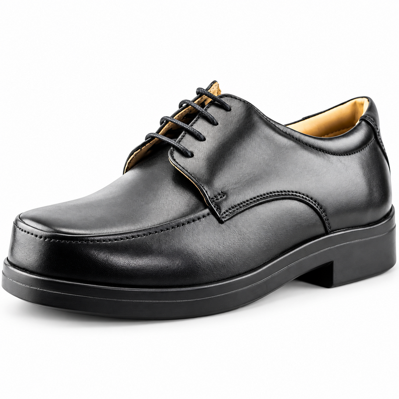 Men's XXX Extra Wide Fit Softie Leather Lightweight Smart Shoes
