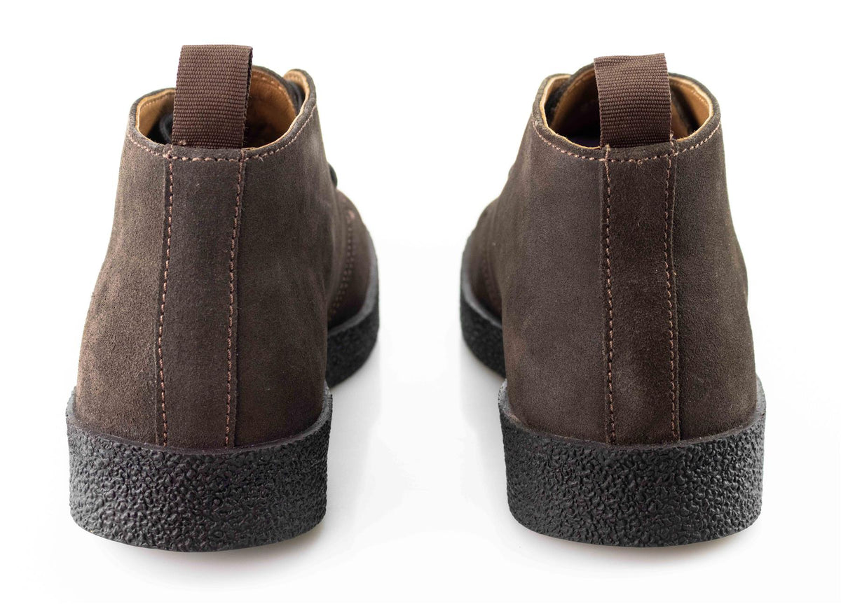 Men's Real Suede 3-Eyelet Desert Ankle Boots