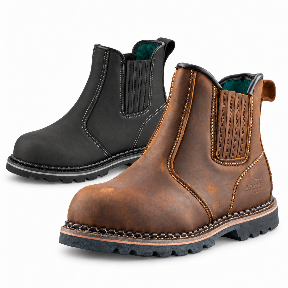 Mens Safety Chelsea Dealer Work Boots