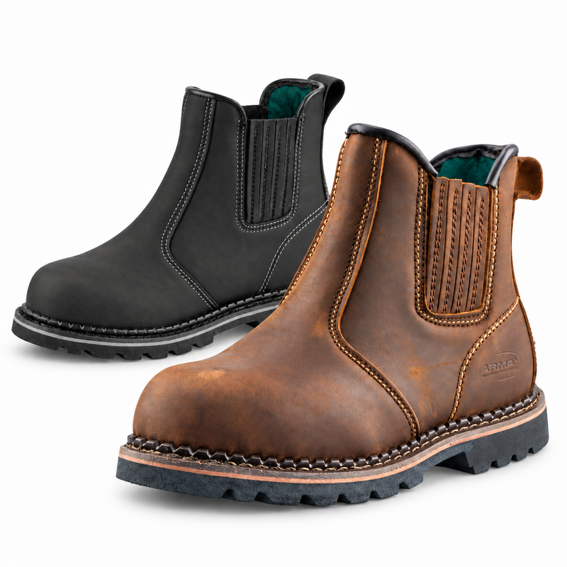 Mens Safety Chelsea Dealer Work Boots
