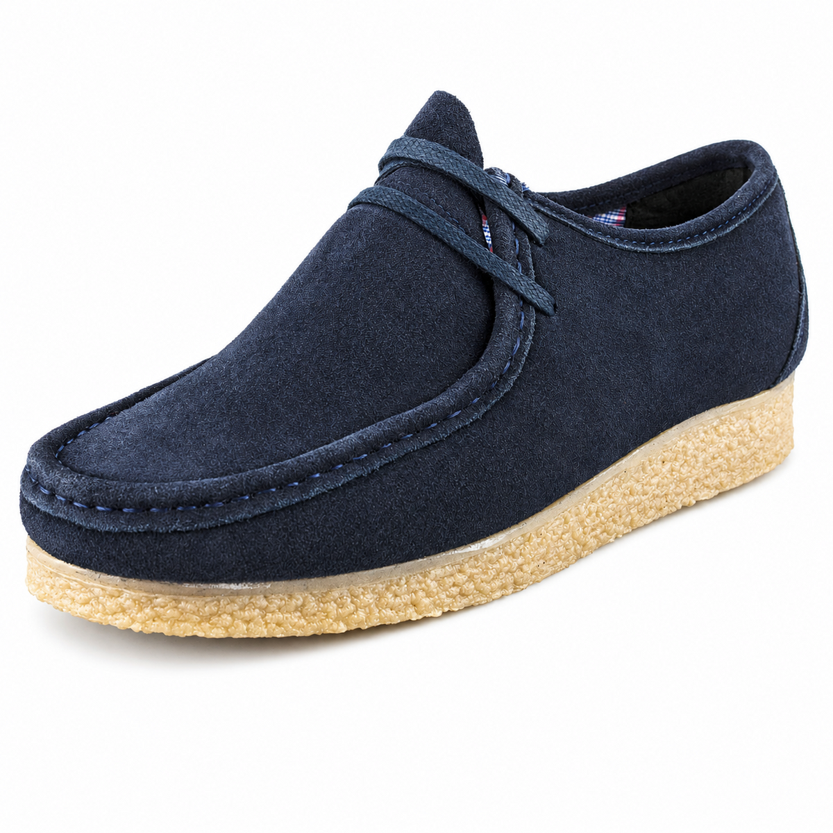 Men's Real Suede Lace-Up Apron Trapper Casual Shoes