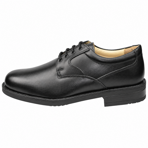 Men's Black Leather Fuller Fit Gibson Lace-Up Shoes