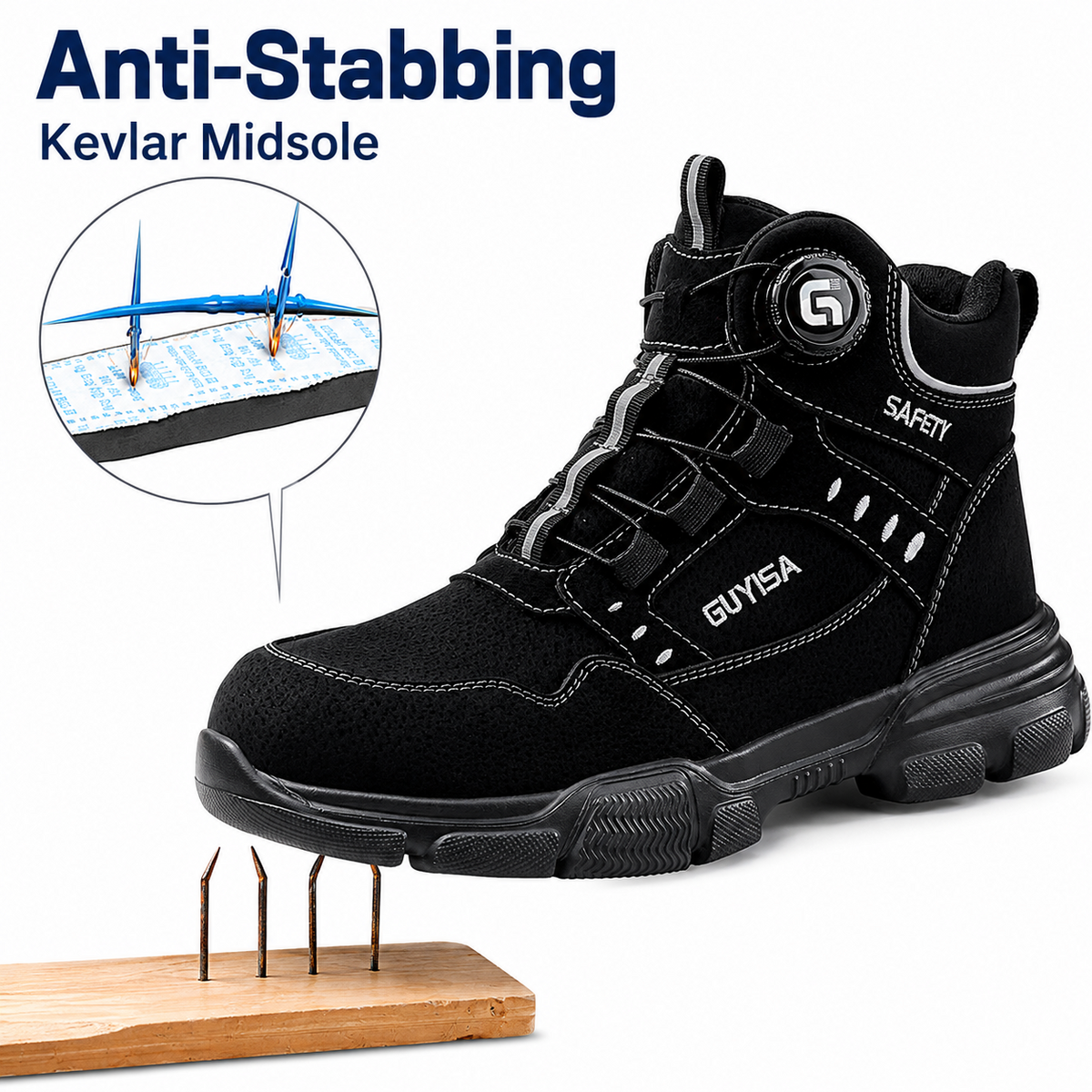 Men's Microfibre Steel Toe Safety Boots