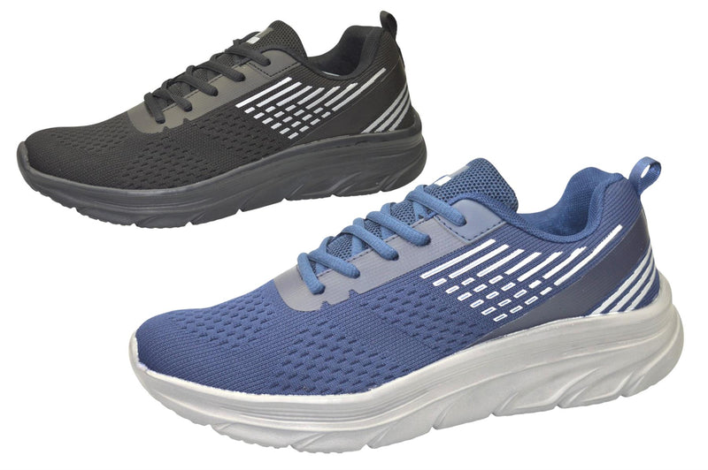 Mens Memory Foam Lace Up Trainers