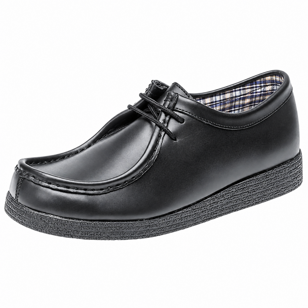 Boys Kids Coated Action Leather School Shoes