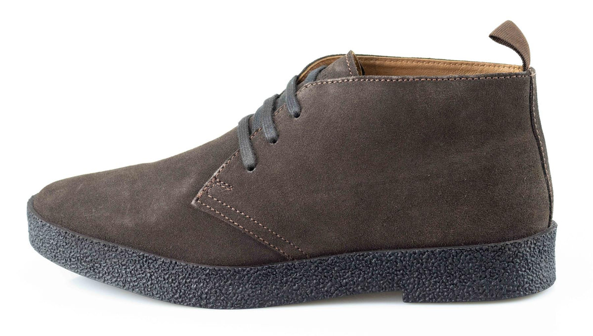 Men's Real Suede 3-Eyelet Desert Ankle Boots
