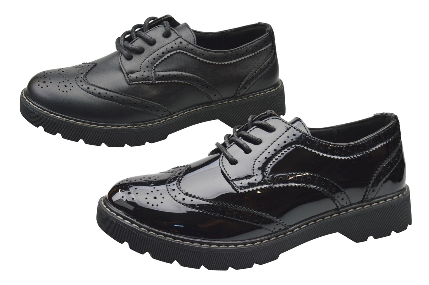 Womens Brogues Lace Up Comfort Shoes