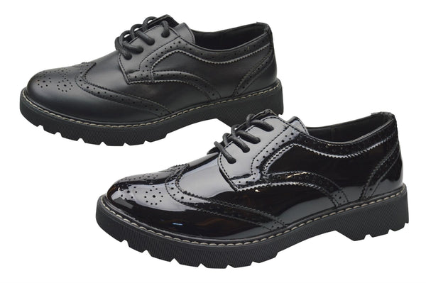 Womens Brogues Lace Up Comfort Shoes