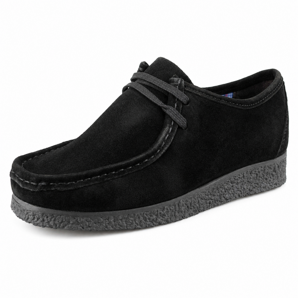 Men's Real Suede Lace-Up Apron Trapper Casual Shoes