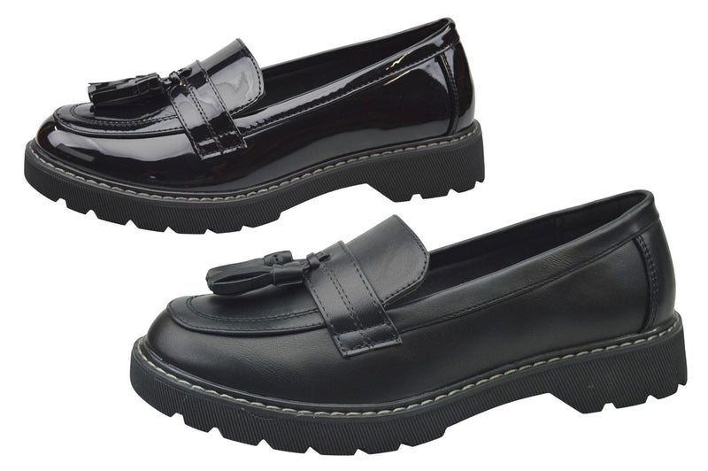 Womens Slip On Comfort Flat Loafers