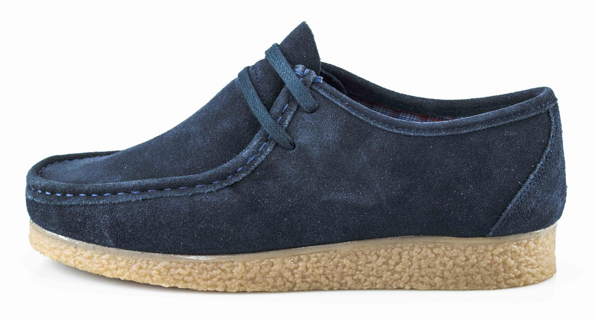 Men's Real Suede Lace-Up Apron Trapper Casual Shoes