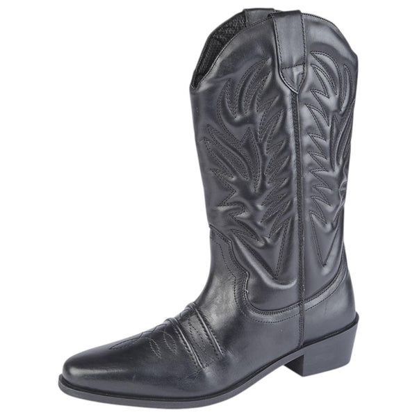 Mens Leather Cowboy Boots
