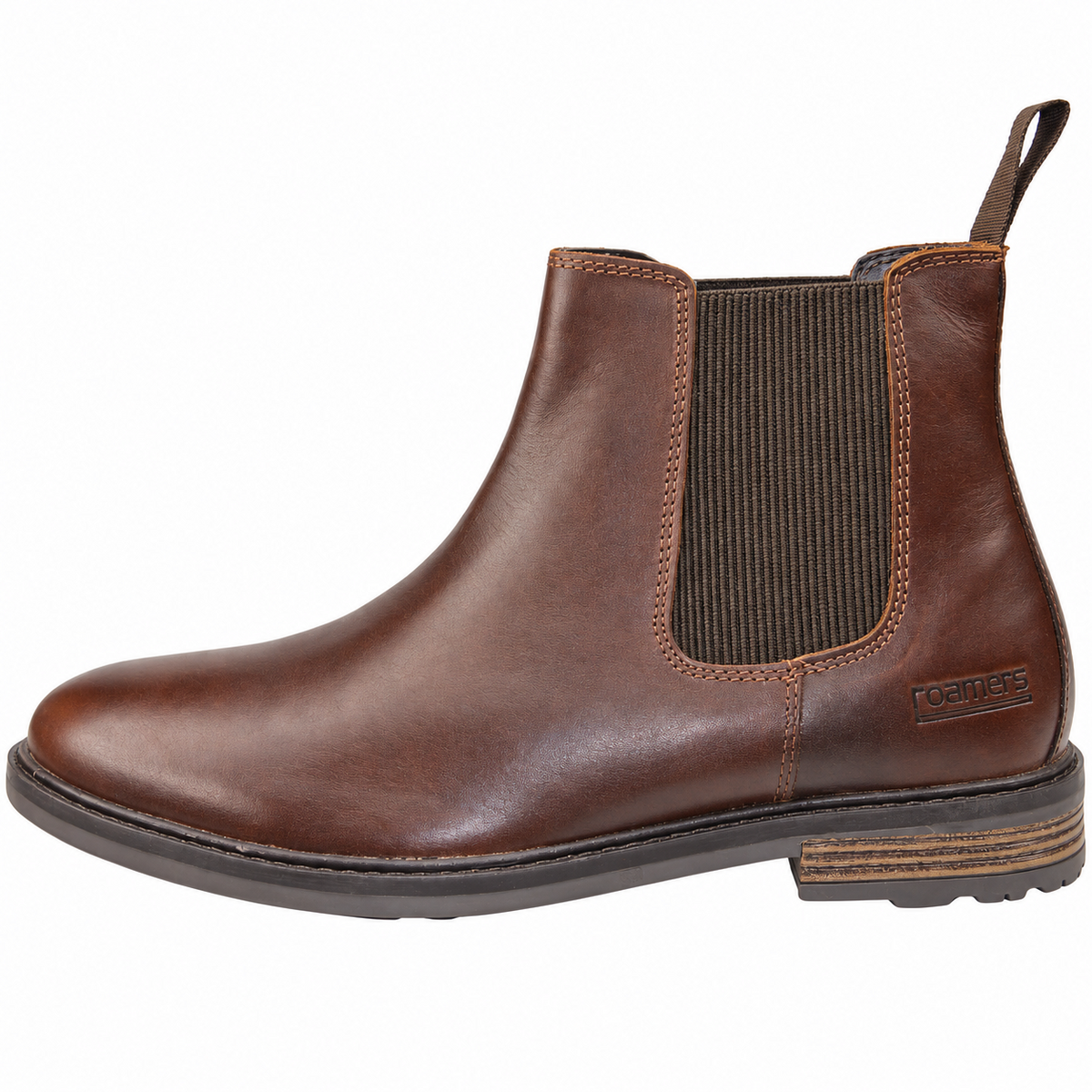 Men's Brown Waxy Leather Chelsea Jodhpur Boots