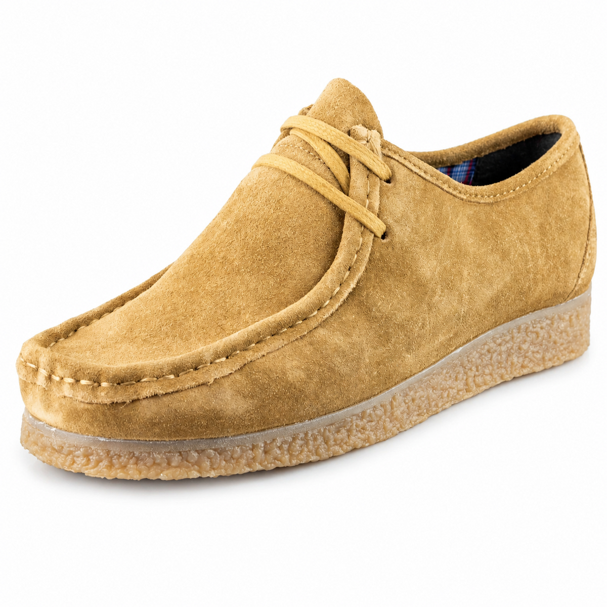 Men's Real Suede Lace-Up Apron Trapper Casual Shoes