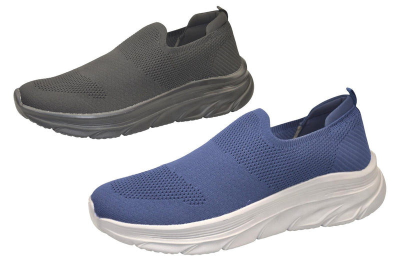 Mens Memory Foam Slip On Trainers