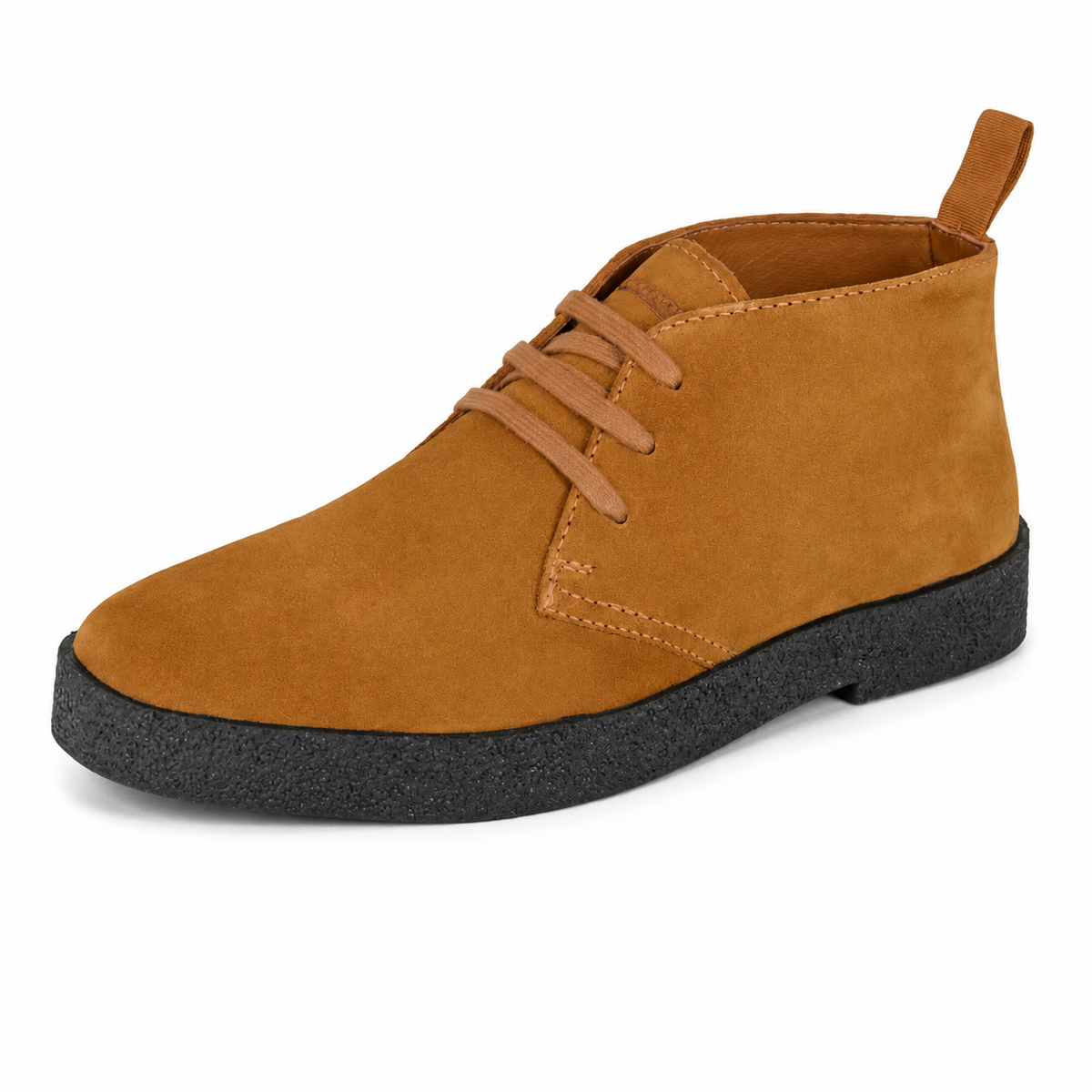 Men's Real Suede 3-Eyelet Desert Ankle Boots