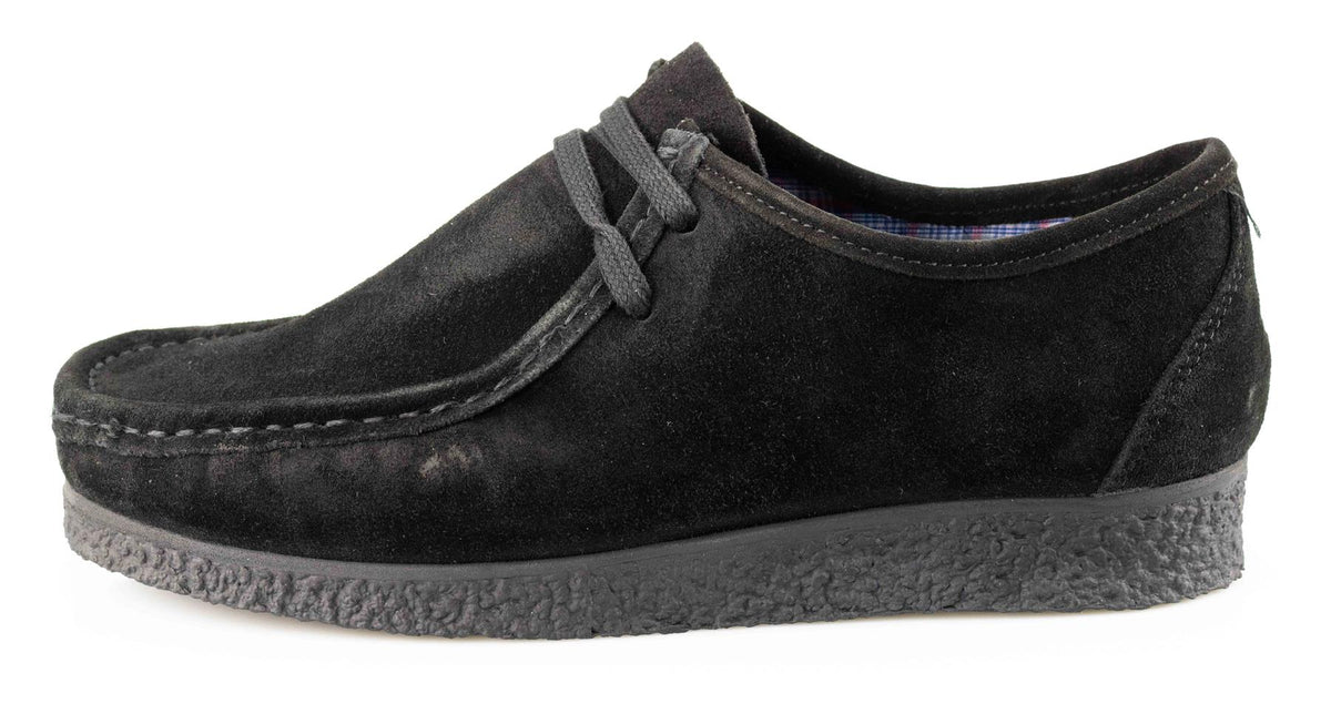 Men's Real Suede Lace-Up Apron Trapper Casual Shoes