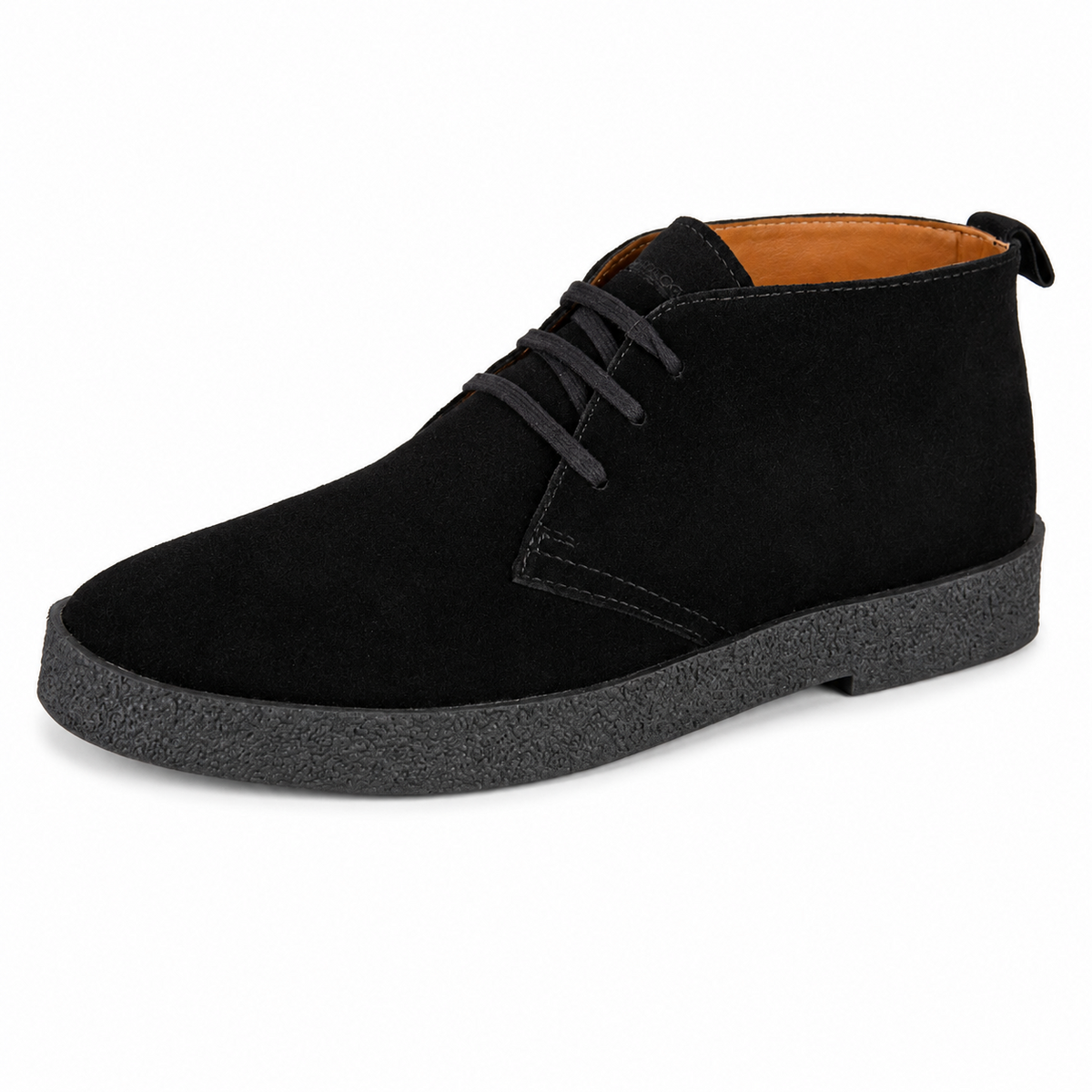 Men's Real Suede 3-Eyelet Desert Ankle Boots