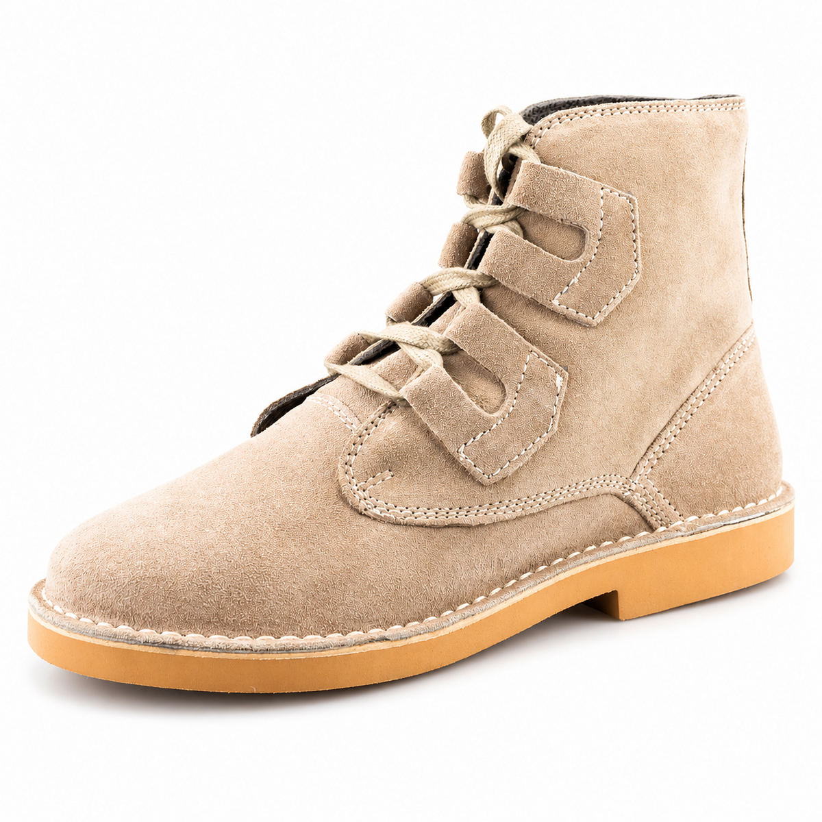 Men's Real Suede Ghillie Tie Desert Boots