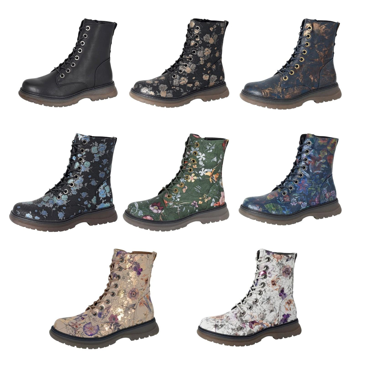 Womens Memory Foam Zip Ankle Boots