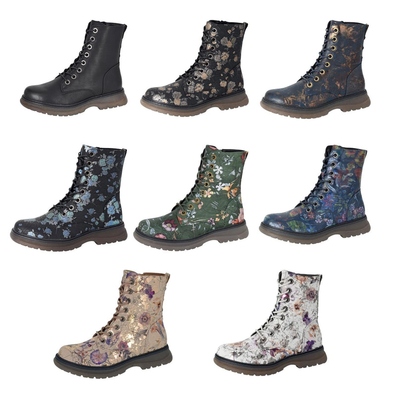 Womens Memory Foam Zip Ankle Boots