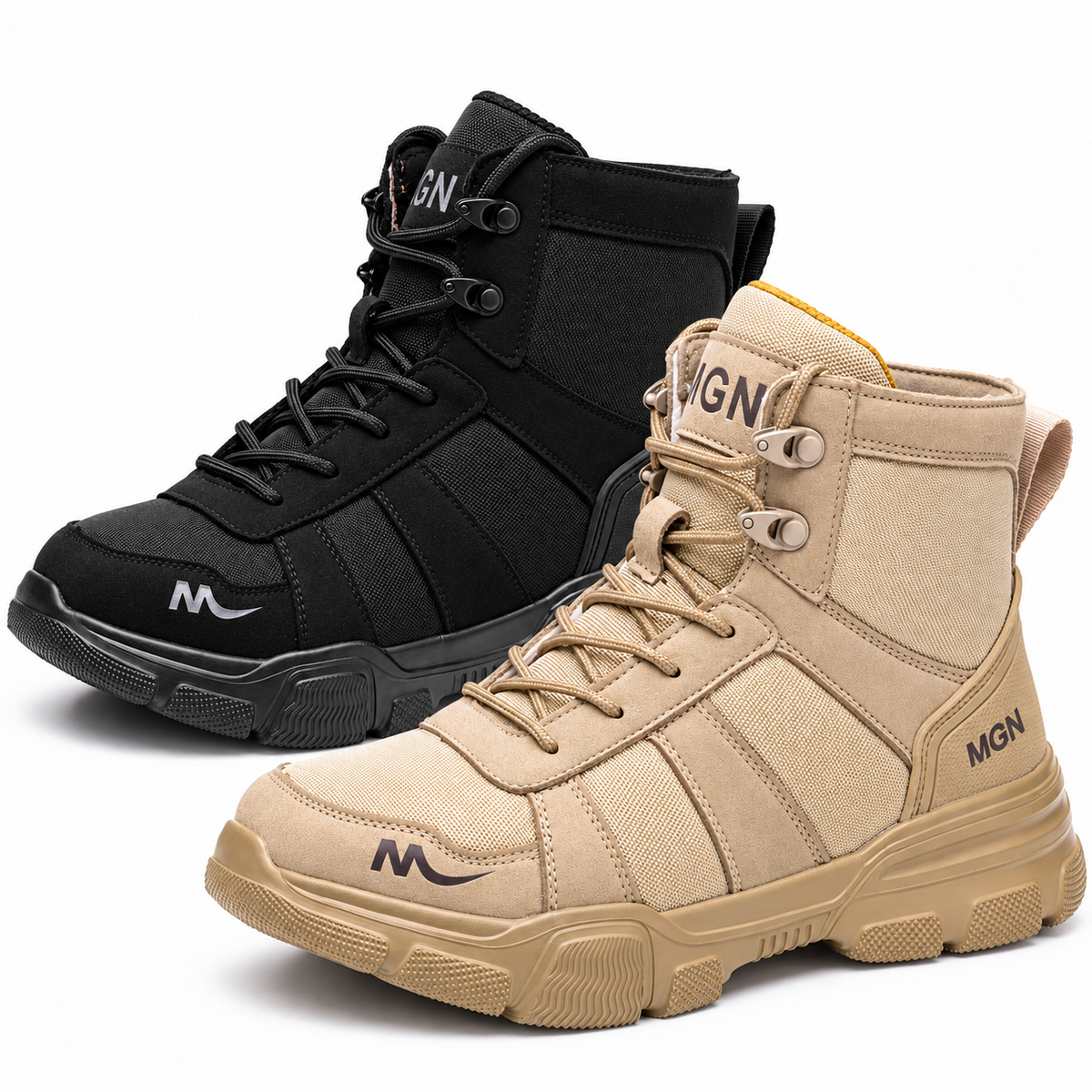 Men's Lightweight Fabric Safety Work Ankle Boots