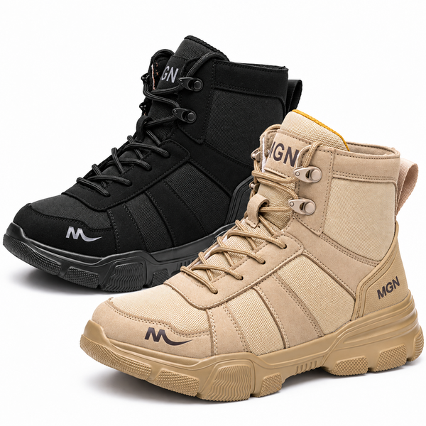 Men's Lightweight Fabric Safety Work Ankle Boots