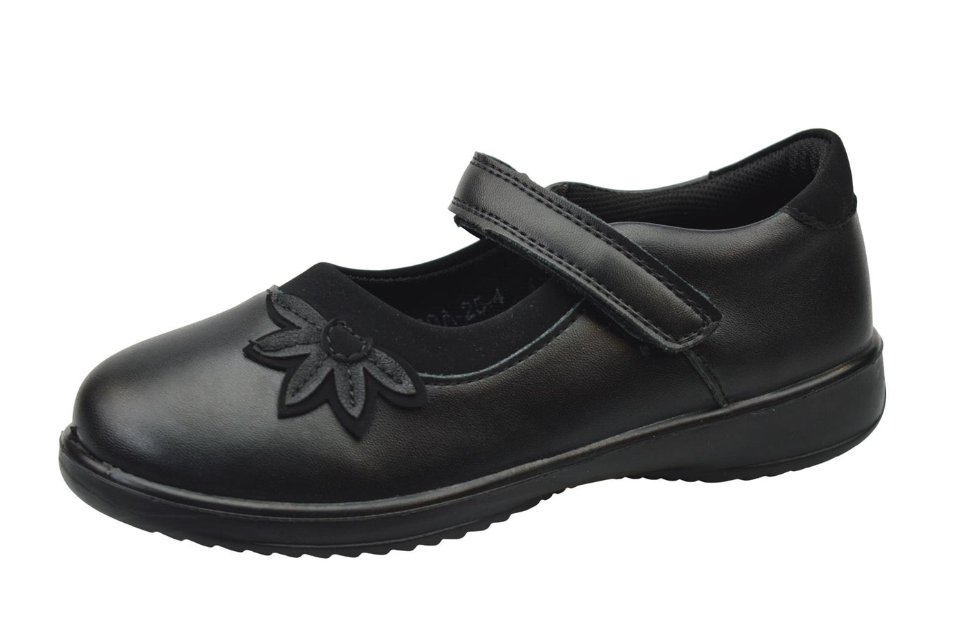 Girls Touch Fastening Bar School Shoes