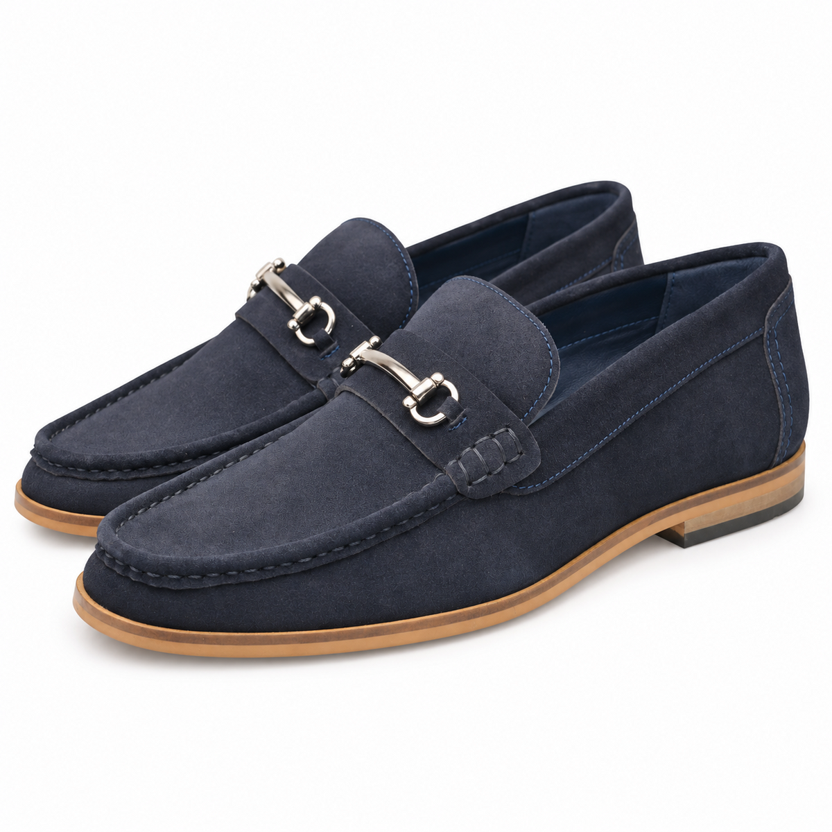 Men's Real Suede Slip-On Moccasin Casual Loafers