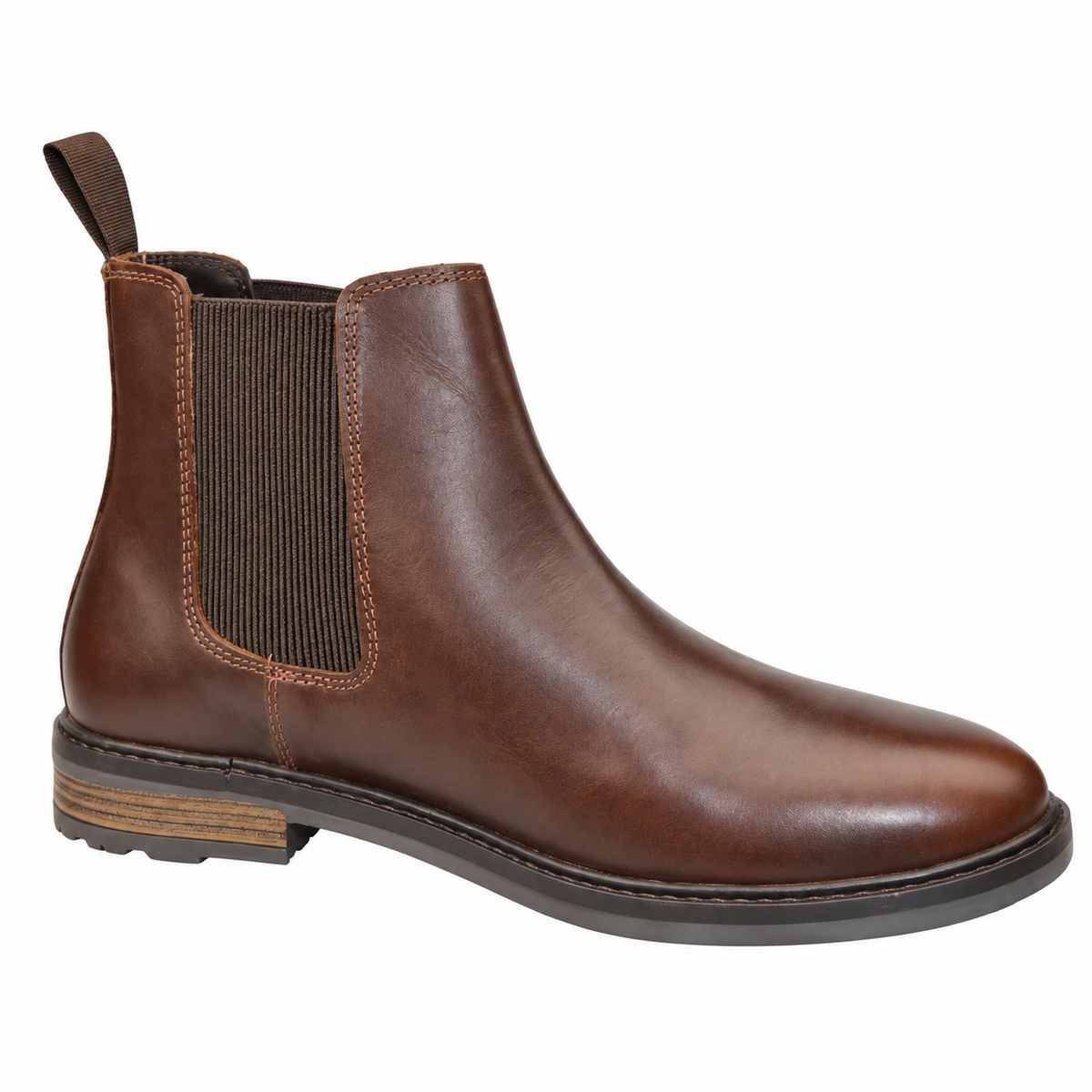 Men's Brown Waxy Leather Chelsea Jodhpur Boots