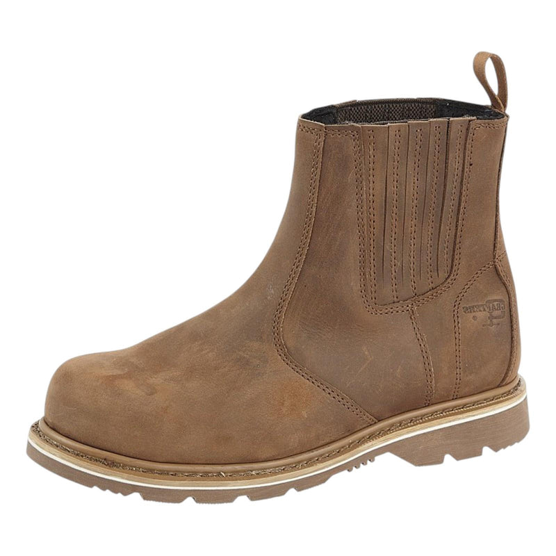 Mens Leather Goodyear Welted Safety Boots