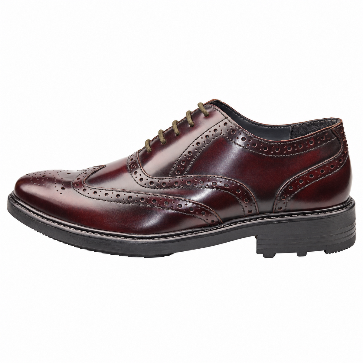 Men's Leather Brogue Oxford Smart Shoes